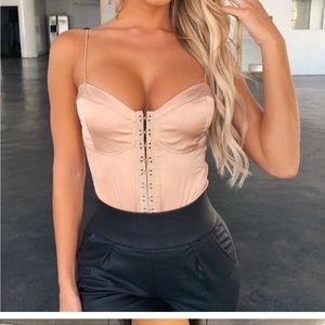 Tiger Mist Friah Bodysuit in Champagne